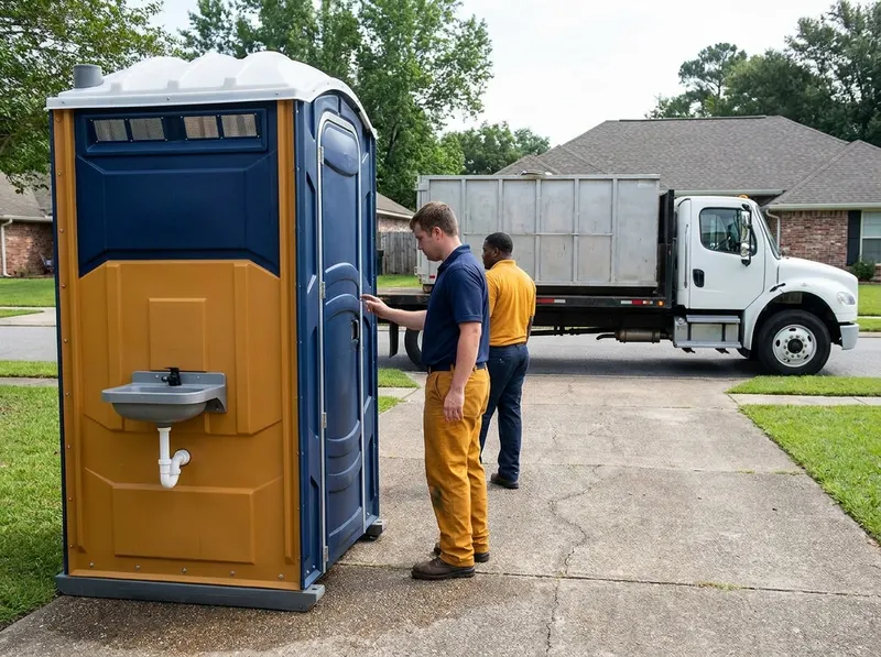 Flushing Portable Toilet Rental with Sink in Baton Rouge, LA